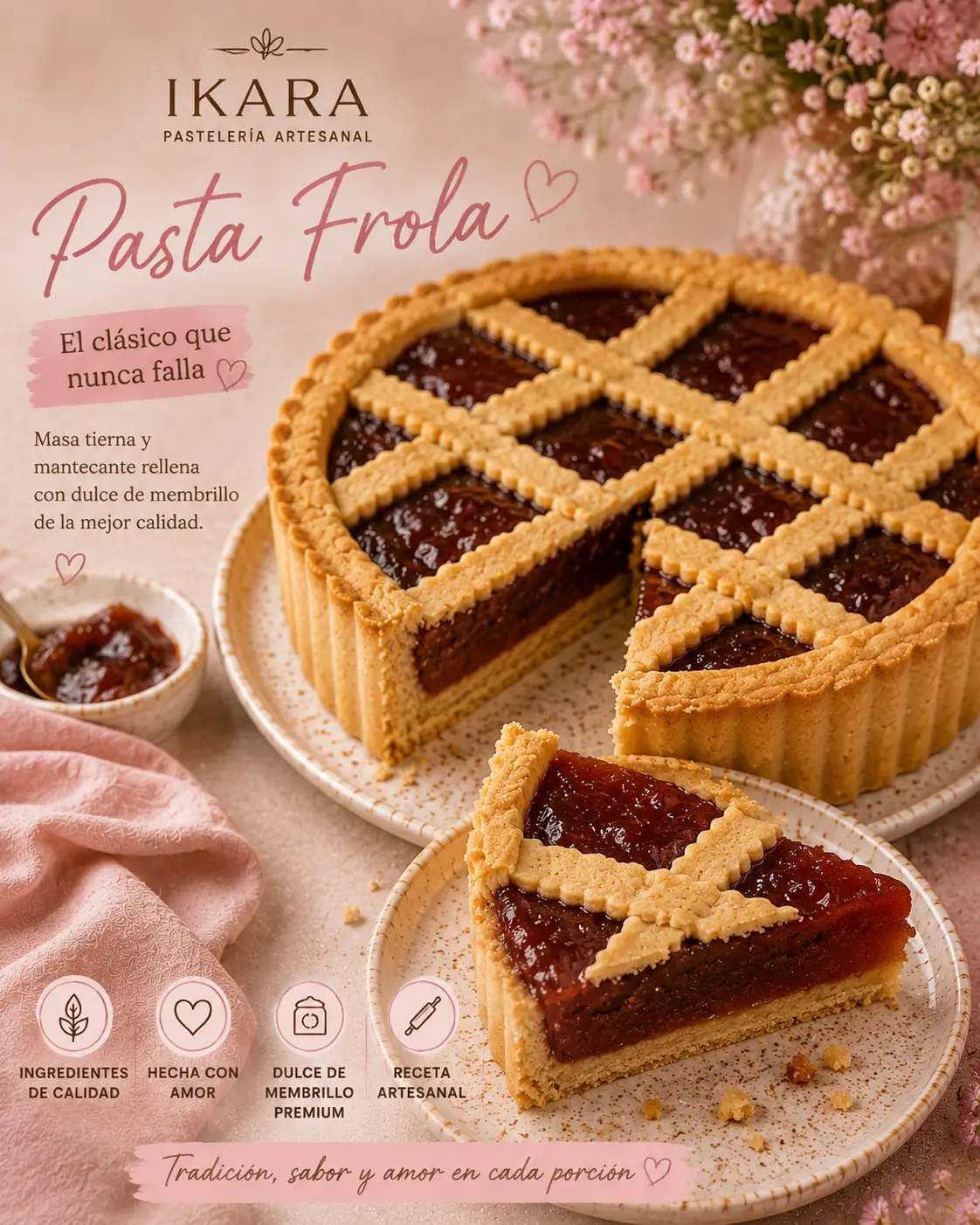 Pasta frola de membrillo